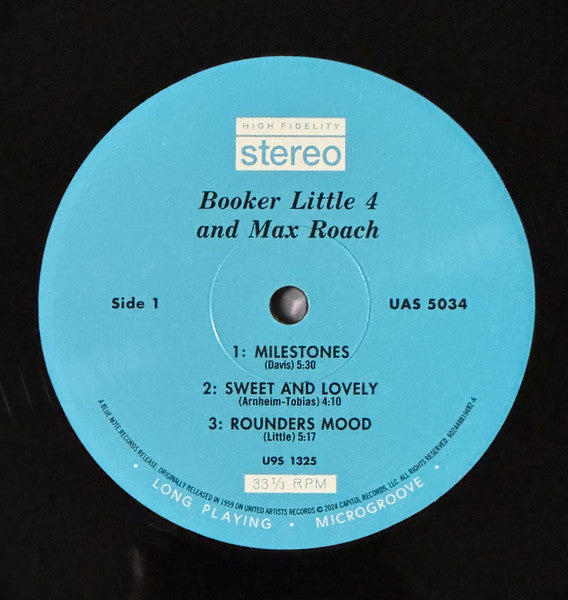 Booker Little 4 & Max Roach : Booker Little 4 & Max Roach (LP, Album, RE, 180)