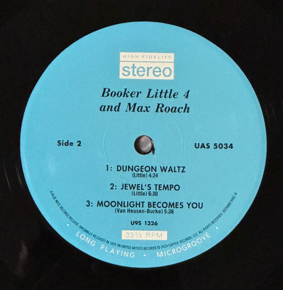 Booker Little 4 & Max Roach : Booker Little 4 & Max Roach (LP, Album, RE, 180)