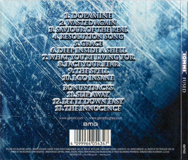 Iommi*, Tony Iommi, Glenn Hughes : Fused (CD, Album, RE, RM, Dig)