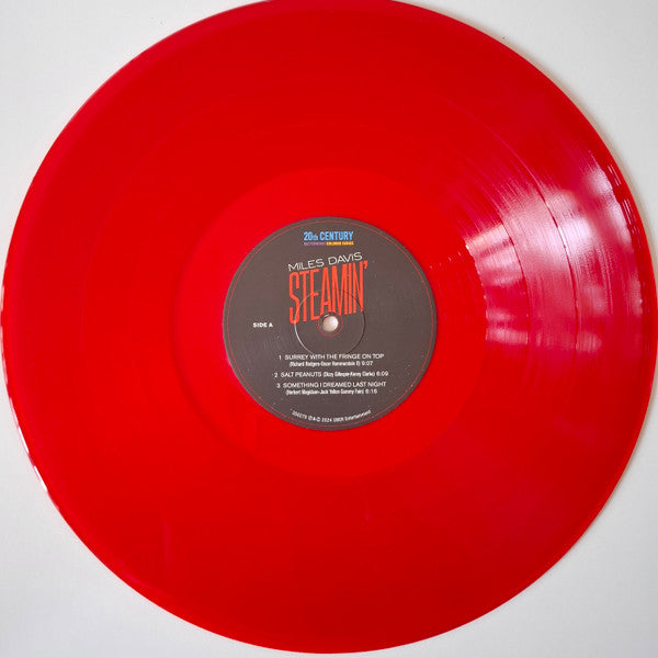 The Miles Davis Quintet : Steamin' (LP, Album, Ltd, RE, Red)