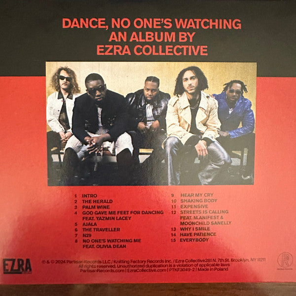 Ezra Collective : Dance, No One's Watching (CD, Album)
