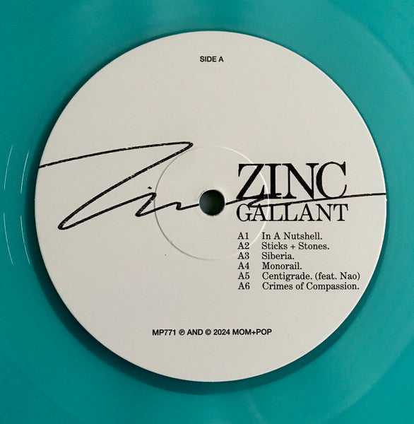 Gallant : Zinc (LP, Album, Tra)