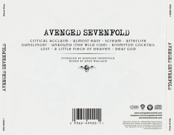 Avenged Sevenfold : Avenged Sevenfold (CD, Album)