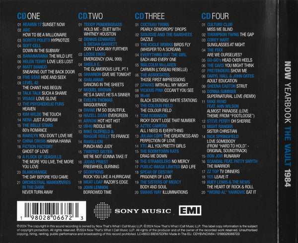 Various : Now Yearbook Vault '84 (4xCD, Comp)