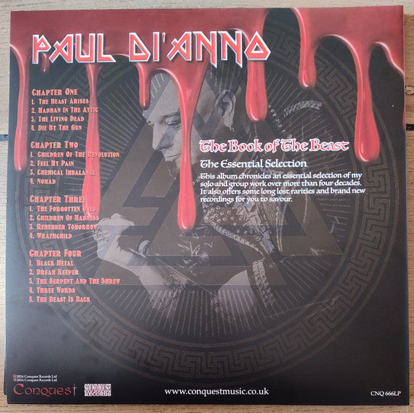 Paul Di'Anno : The Book Of The Beast (2xLP, Album, Comp, Ltd, Col)