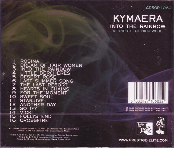 Kymaera : Into The Rainbow - A Tribute To Nick Webb (CD, Album)