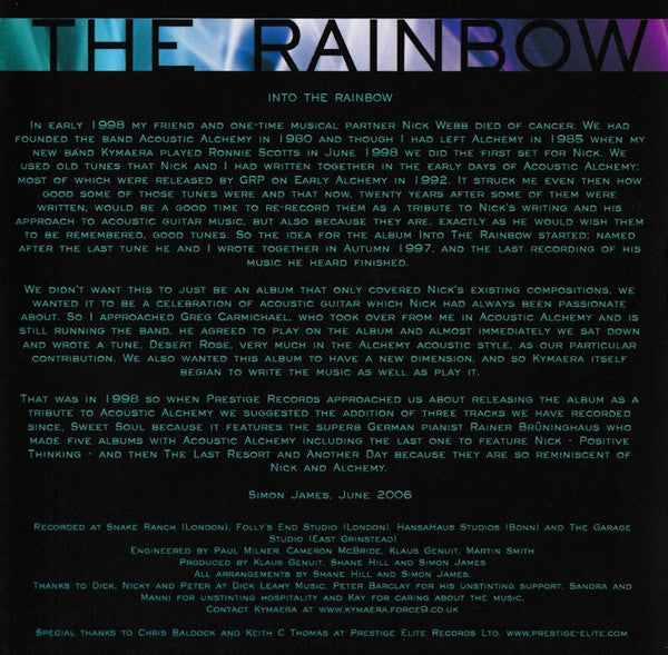 Kymaera : Into The Rainbow - A Tribute To Nick Webb (CD, Album)