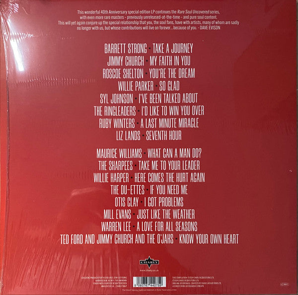Various : Rare Soul Uncovered 40th Anniversary (LP, Album)