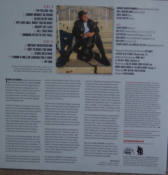 Ronnie Baker Brooks : Blues In My DNA (LP, Album, Cle)