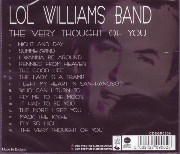 Lol Williams Band : The Very Thought Of You (CD, Album)