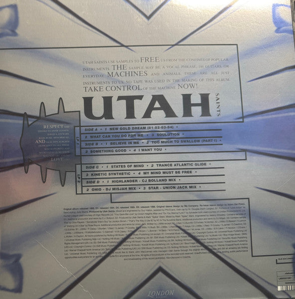 Utah Saints : Utah Saints (2xLP, Album, RE, RM)