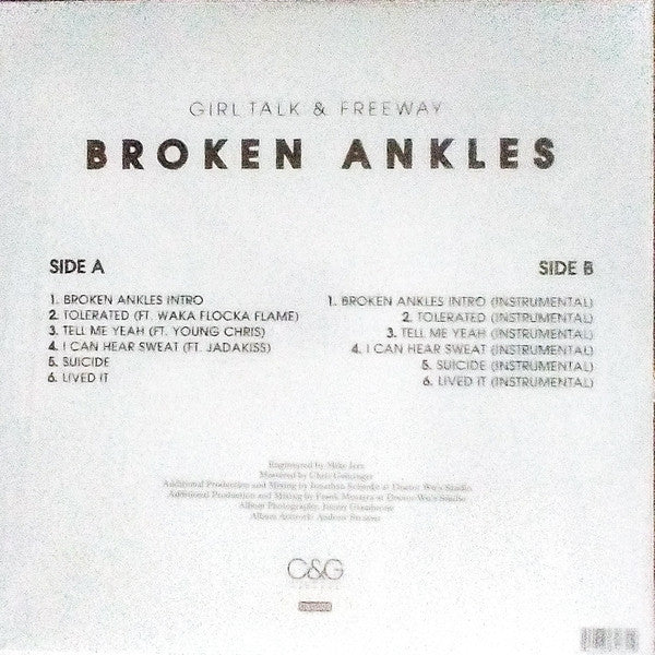 Girl Talk & Freeway : Broken Ankles (LP, Album, Ltd)