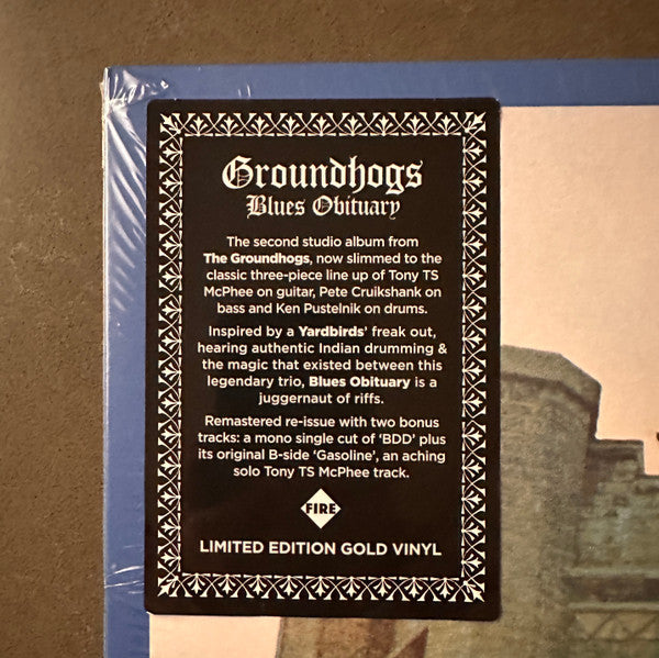 Groundhogs* : Blues Obituary (LP, Album, RE, RP, Gol)