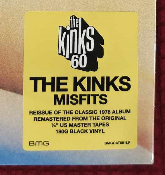 The Kinks : Misfits (LP, Album, RE, RM, 180)