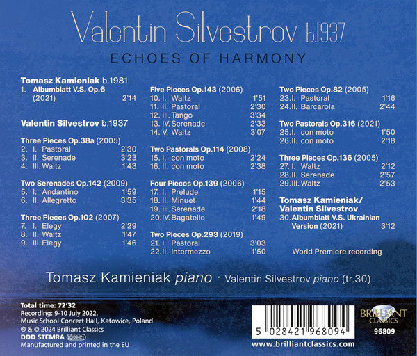 Valentin Silvestrov - Tomasz Kamieniak : Echoes Of Harmony (CD, Album)