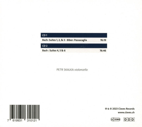 Johann Sebastian Bach, Petr Skalka : Suites A Violoncello Solo Senza Basso (2xCD, Album)