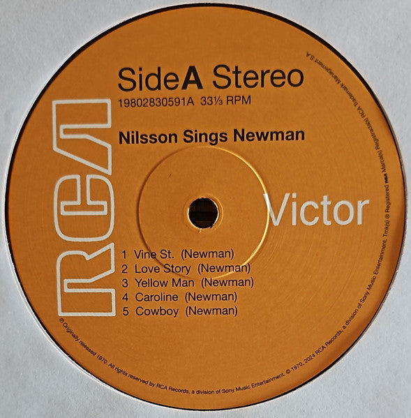 Harry Nilsson : Nilsson Sings Newman (LP, Album, RE)