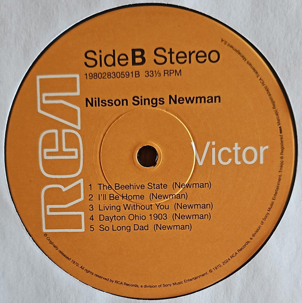 Harry Nilsson : Nilsson Sings Newman (LP, Album, RE)