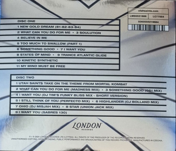 Utah Saints : Utah Saints (CD, Album, RE, RM + CD, Comp, RM + Ltd, Nat)