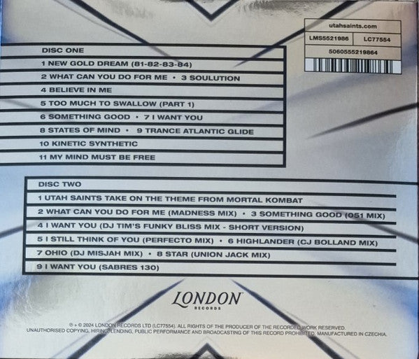 Utah Saints : Utah Saints (CD, Album, RE, RM + CD, Comp, RM + Ltd, Nat)