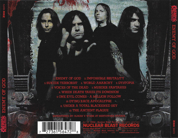 Kreator : Enemy Of God (CD, Album, RE, RM)