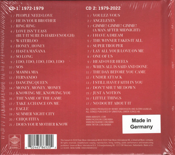 ABBA : The Singles (The First Fifty Years) (2xCD, Comp)