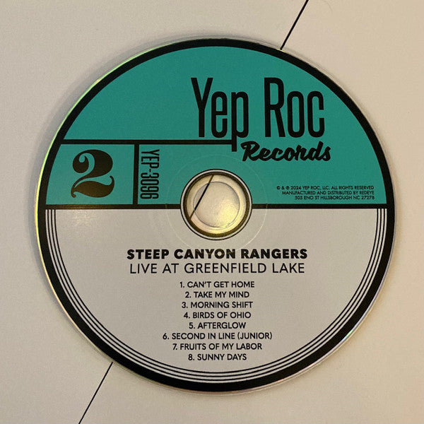 Steep Canyon Rangers : Live At Greenfield Lake (2xCD, Album)