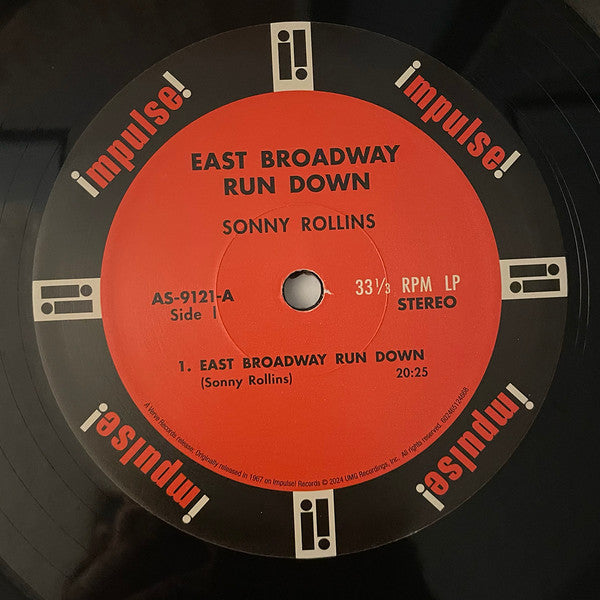 Sonny Rollins : East Broadway Run Down (LP, Album, RE, 180)