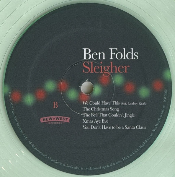 Ben Folds : Sleigher (LP, Album, Ltd, Cle)