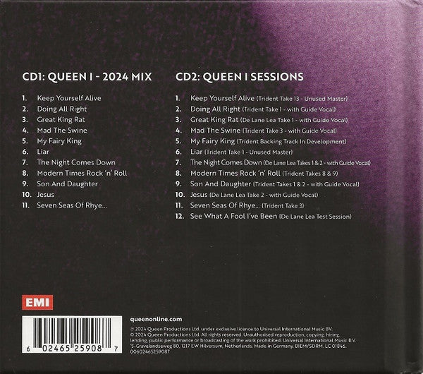 Queen : Queen I (CD, Album, RE + CD + Dlx, Dig)