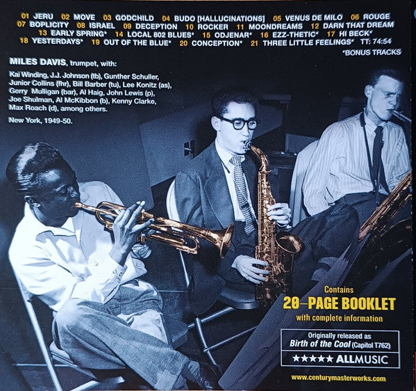 Miles Davis : Birth Of The Cool (CD, Comp, Mono)