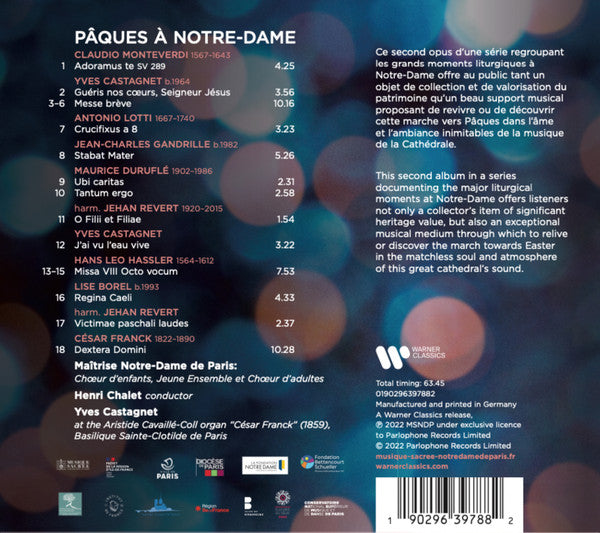 Maîtrise De Notre-Dame De Paris : Pâques À Notre-Dame (CD)