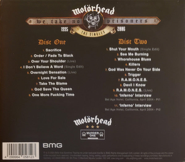 Motörhead : We Take No Prisoners (The Singles: 1995-2006) (2xCD, Comp)