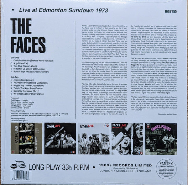 Faces (3) : Live At Edmonton Sundown 1973 (LP, Unofficial)