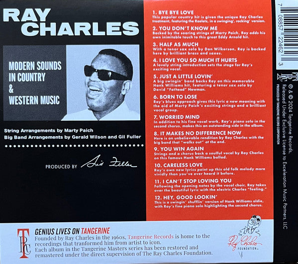Ray Charles : Modern Sounds In Country And Western Music (CD, Album, RE, RM)