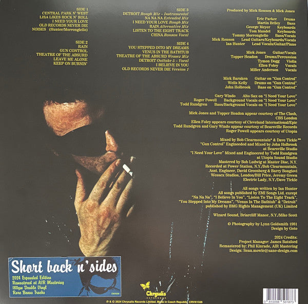 Ian Hunter : Short Back N' Sides (2xLP, Album, RE, RM, Yel)