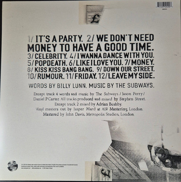 The Subways : Money And Celebrity (LP, Ltd)