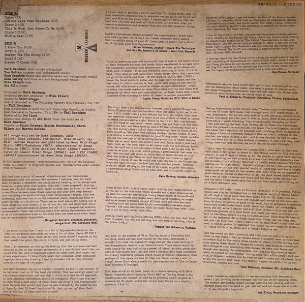 Hypnosonics : It's Not Like That Anymore (LP, Album)