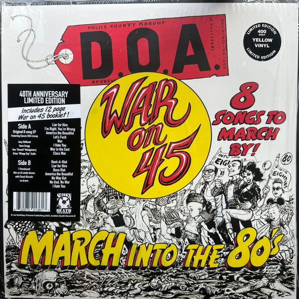 D.O.A. (2) : War On 45 (LP, Ltd, Yel)
