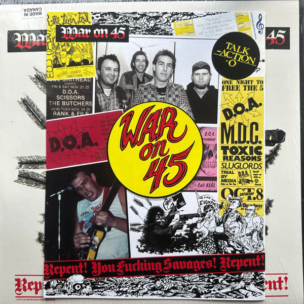 D.O.A. (2) : War On 45 (LP, Ltd, Yel)