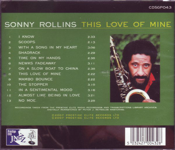 Sonny Rollins : This Love Of Mine (CD, Comp)