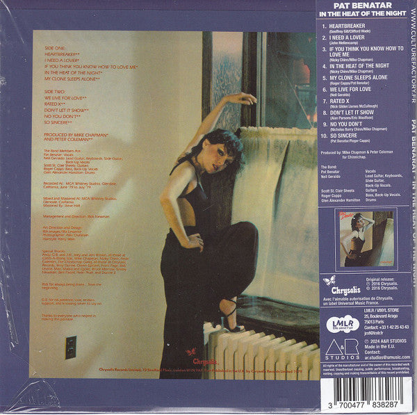 Pat Benatar : In The Heat Of The Night (CD, Dlx, Ltd, RE, Min)