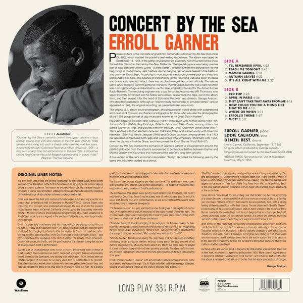 Erroll Garner : Concert By The Sea (LP, Album, Ltd, RE, 180)