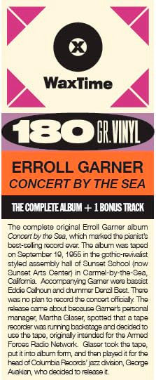 Erroll Garner : Concert By The Sea (LP, Album, Ltd, RE, 180)