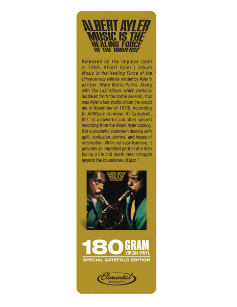 Albert Ayler : Music Is The Healing Force Of The Universe (LP, Album, RE)