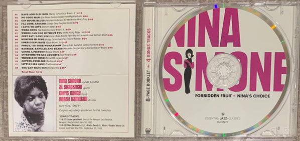 Nina Simone : Forbidden Fruit + Nina's Choice (CD, Comp, RM)