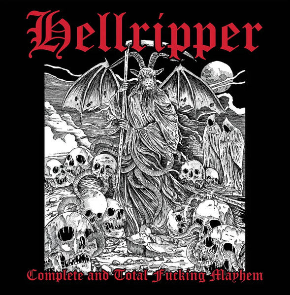Hellripper : Complete And Total Fucking Mayhem (LP, Comp, RE, Whi)