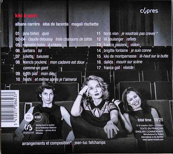 Albane Carrère | Elsa De Lacerda | Magali Rischette : Kiki À Paris (CD, Album)
