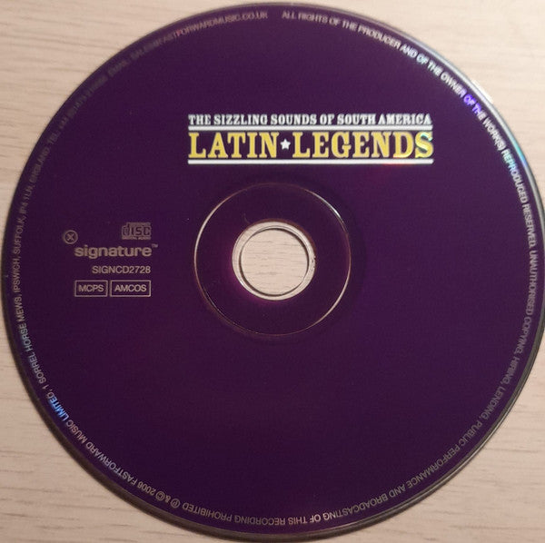 Various : Latin Legends (The Sizzling Sounds Of South America) (CD, Comp, RM)