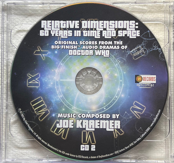 Joe Kraemer : Relative Dimensions: 60 Years In Time And Space (Original Scores From The Big Finish Audio Dramas Of Doctor Who) (2xCD, Comp, Ltd)